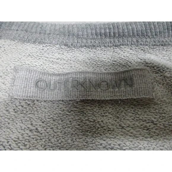 Outerknown Sweatshirt Mens 2XL Gray Crewneck Hemp Cotton Raglan Pullover‎